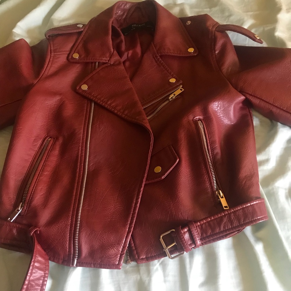 Zara leather jacket size small !
